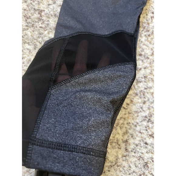 90 Degree by Reflex New  Women's Charc/ Orange Crop Mesh Leggings Sz XS MSRP $98 - Picture 3 of 5
